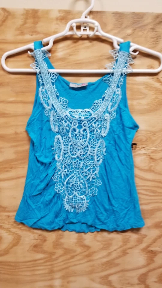 Помада женщин верхний блузка средний без рукавов синий - Изображение 2 из 4