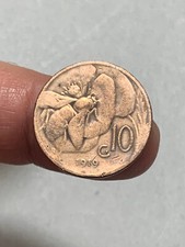 i21_311) Vittorio Emanuele III (1900-1943) 10 centesimi APE 1919 - MONETA LAVATA