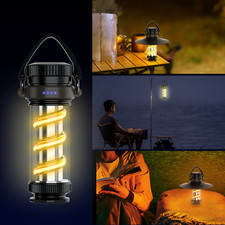 LED Camping Lantern Light Dimmable Hanging Vintage Bulb Emergency Flashlights