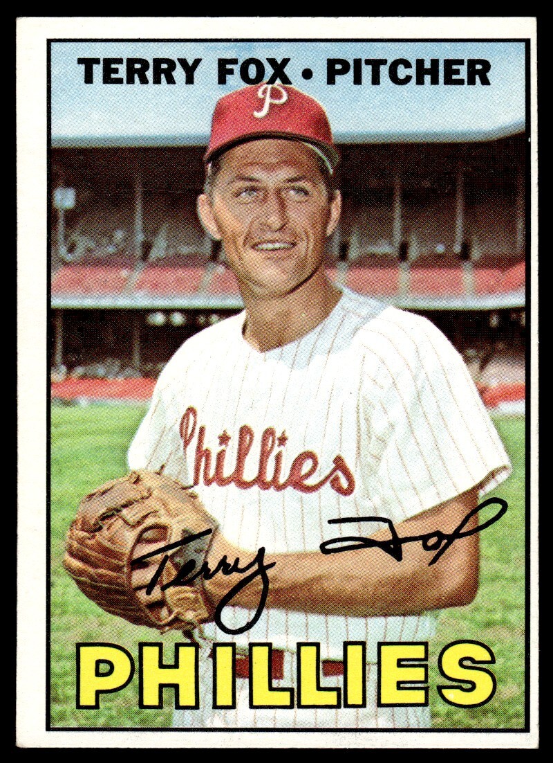 1967 Topps Terry Fox Philadelphia Phillies #181 Set Break