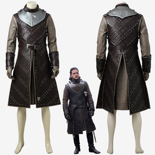 Game of Thrones Season 7 Jon Snow Costume Cosplay Suit Outfit