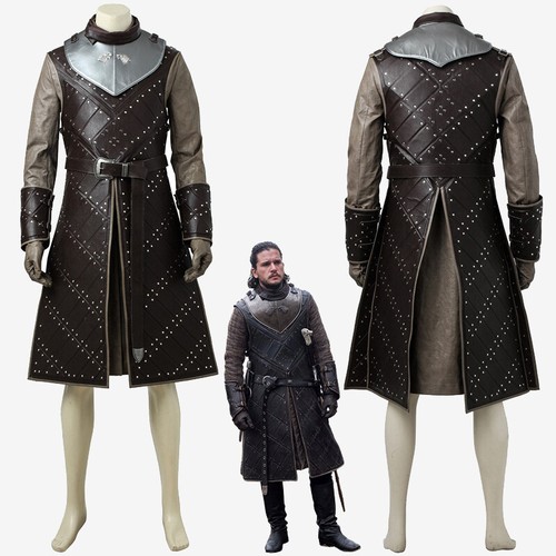 Game of Thrones Season 7 Jon Snow Costume Cosplay Suit Outfit - Afbeelding 1 van 12