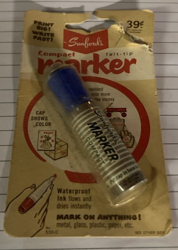 Vintage Sanford Sharpie Marker! Kartoniert & Selten! Compact Marker *MARKER MADNESS* - Bild 4 von 4