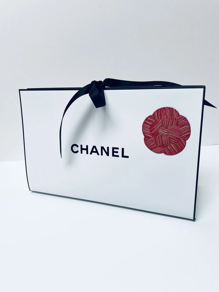 Authentic Chanel Paper Bag Shopping Bag Gift Bag Luxury Packaging with  Camellia