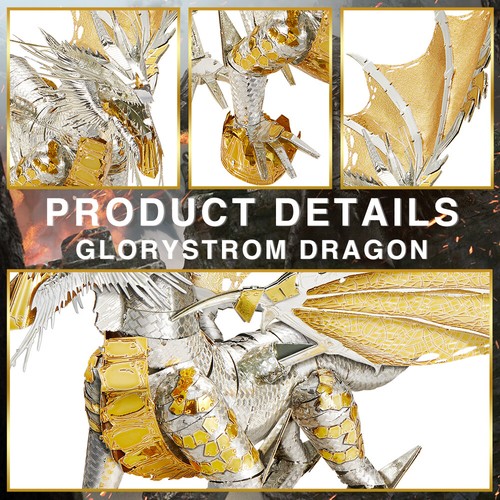 Piececool 3d Model Kits Glorystrom Dragon Metal Puzzle halloween Gifts Kits Toys - Picture 3 of 8