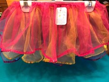Claire's Club Colorful Tutu Trimmed With Sequins Pink, Yellow, Purple, Blue NEW 