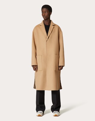 Valentino REVERSIBLE DOUBLE-FACED WOOL COAT / TOILE ICONOGRAPHE