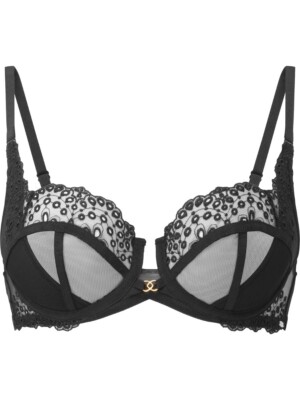 Gossard Rebel Non Padded Black Balcony  Bra Underwired  36 FF