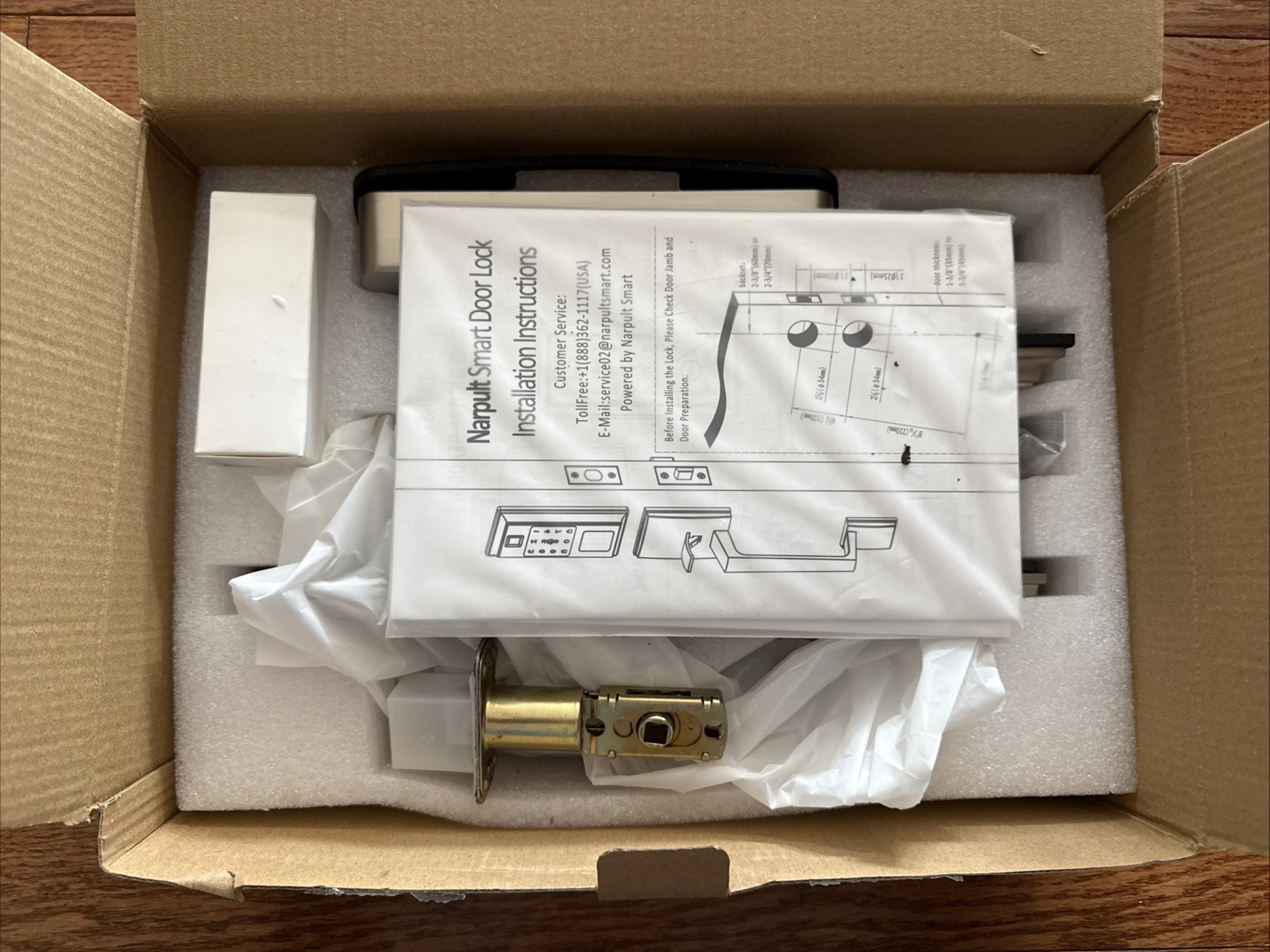 Narpult Smart Bluetooth Deadbolt Lock with Keyless App Control for Enhanced Security  -image