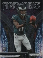 2021 Prizm Devonta Smith Fireworks Rookie Base Insert #F-12 Eagles 1B