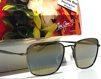 ぴょん NEW Maui Jim SPINNAKER Brown Titanium POLARIZED HCL Bronze Lens
