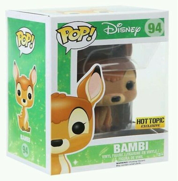 Flocked Bambi 94 Funko Pop Vinyl New In Mint Box Protector For Sale Online