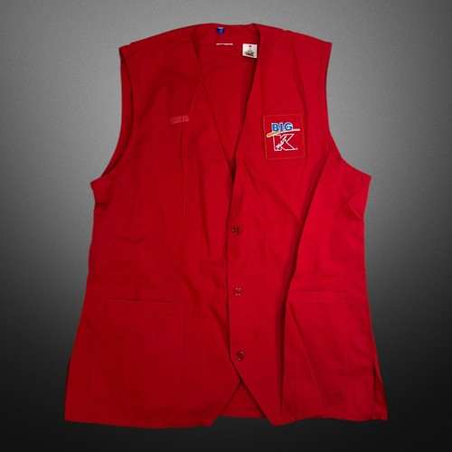 Vintage 90s Streetwear Mens Big K Mart Kmart Center Greeter Vest Movie Prop