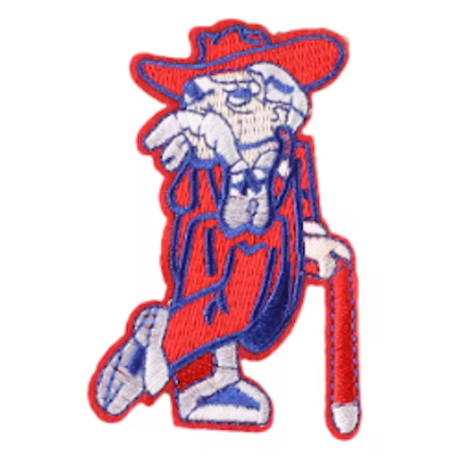 Ole Miss Rebels Primary Team Logo Ricamo Ferro Su Toppa Cappello Ole Miss Rebels Primary Team Logo Ricamo Ferro Su Toppa Cappello