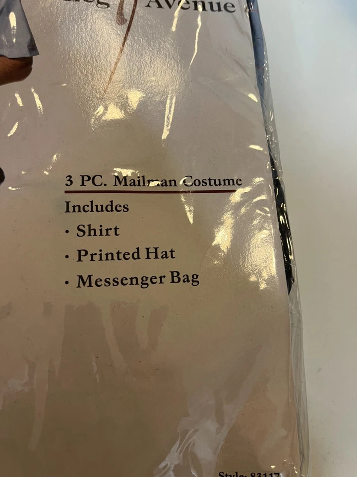 Disfraz de Halloween Leg Avenue para hombre cartero hombre USPS NUEVO azul XL Foto 2 de 4