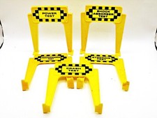 Vintage Ideal Motorfic Torture Track Set of 5 Signs