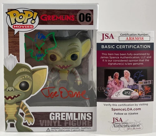 Joe Dante Signed Gremlins Funko POP! Vinyl #06 Autograph & Sketch JSA COA