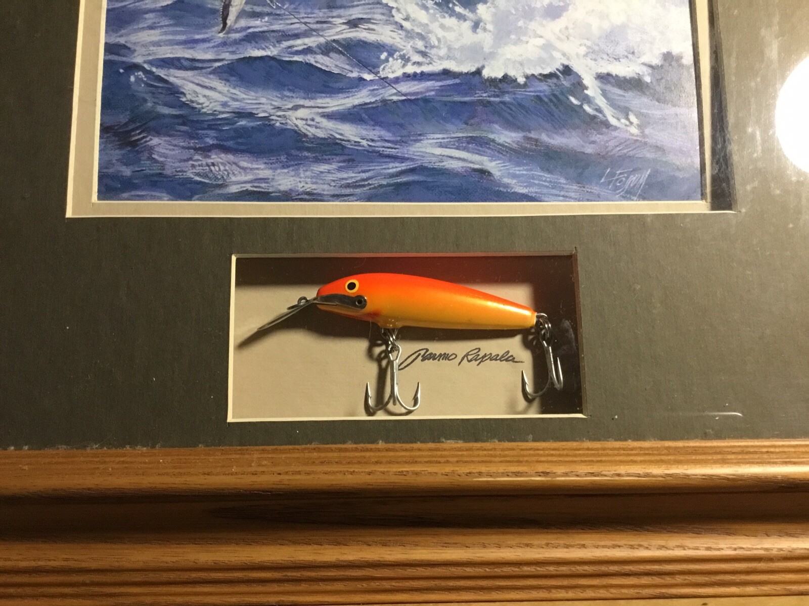 Rapala Wahoo Lithograph Print With Lure framed Art eBay