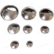 Chrome Speaker Head Dust Cap Woofer Plastic Dome Cone Cover Bass Repair Parts 2x