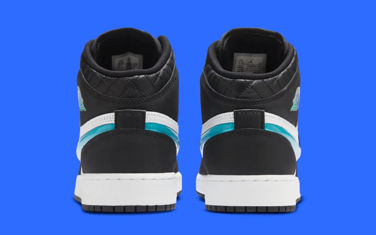 Nike Air Jordan 1 Mid SE Black White Hyper Jade FQ8095-001 Nike Air Jordan 1 Mid SE Black White Hyper Jade FQ8095-001