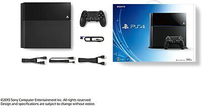 SONY Playstation 4 PS4 Jet Black console 500GB CUH-1000A w/box