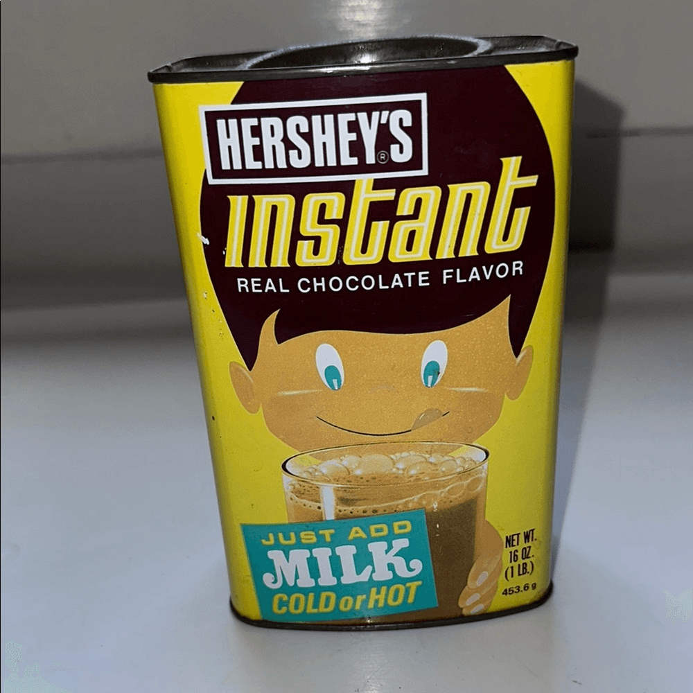 Vintage 70s Hershey's Instant Chocolate Drink Mix Tin | eBay