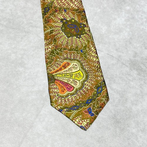 Hand Finished All Silk Tie Smithsonian Institution Floral Paisley Mens Neckwear - 第 1/9 張圖片