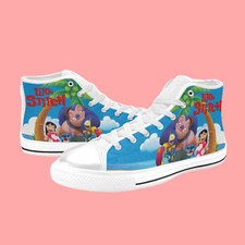 Stitch Ohana High Top Custom Sneakers Canvas Shoes Women