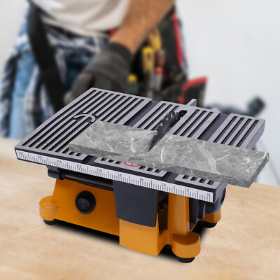 110V Mini Table Saw Small Woodworking Electric Bench Saw Precision DIY 4500rpm