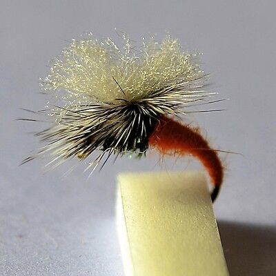 ORANGE KLINKHAMMER Dry Trout /& Grayling fly Fishing flies by Dragonflies