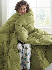 New The Company Store LaCrosse Down Blanket 100 Cotton Free Shipping