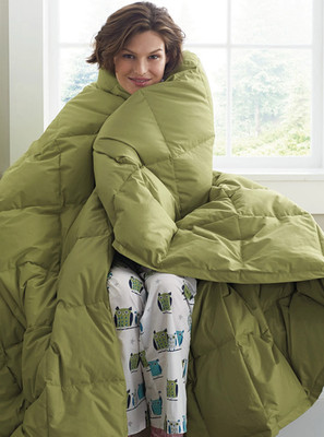 New The Company Store LaCrosse Down Blanket 100% Cotton Free Shipping