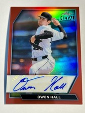 2026 Leaf Metal Baseball OWEN HALL Detroit Tigers Red Autograph Auto 1/4