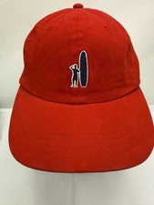 johnnie-O Hat Cap Red Strap Back Golf Golfer Adjustable Embroidered