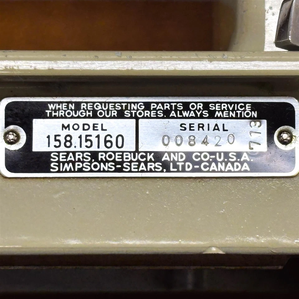 Vintage Sears Kenmore Sewing Machine and Cabinet - Image 4 of 4