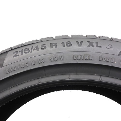 215 45 18 2x CONTINENTAL 215/45 R18 93V XL Contact TS850P Winterreifen 2015 VOLL - Bild 7 von 7