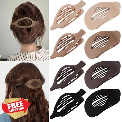 Atoden 8pc Matte Large Claw Clips Neutral Colors