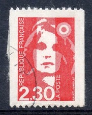 🦬Timbre France N°2628 - Type Marianne du Bicentenaire oblitéré - 2,30f - 1990🦬