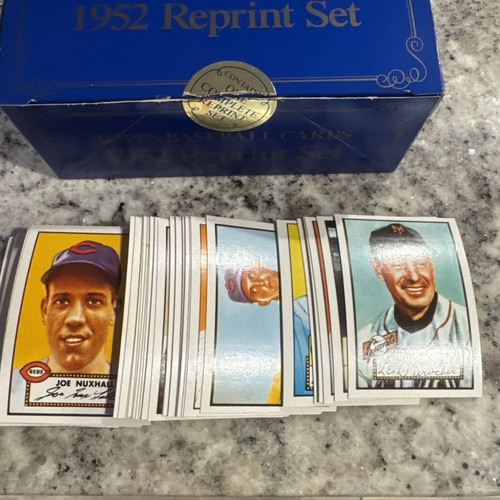 Juego completo de 407 tarjetas 1952 reimpresión Topps 1983 como nuevo manto de caja original - Imagen 10 de 10