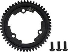 Raidenracing Upgrade Harden Steel 50T Main Spur Gear 1 Mod M1 for 50T, Black