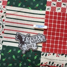 Pin Acrylic Dragon Brooch Fairies And Dragon Sh*t Black Dragon Gift DIY New