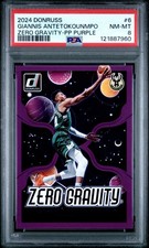 2024 PANINI DONRUSS ZERO GRAVITY PRESS PROOF PURPLE GIANNIS ANTETOKOUNMPO PSA 8