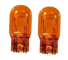 2 PCS T20 7443 1891 21/5W Clear Glass Turn Signal Stop Brake Tail Light-Bulbs