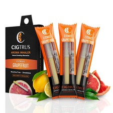 Cigtrus Quit Smoking Aid Smokeless Inhaler Habit Replacement Citrus Grapefruit