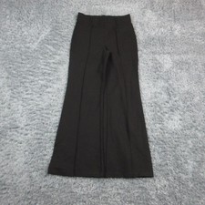Quince Pants Womens M Black Ultra-Stretch Ponte Flare Pull On 30x30.5* NWT