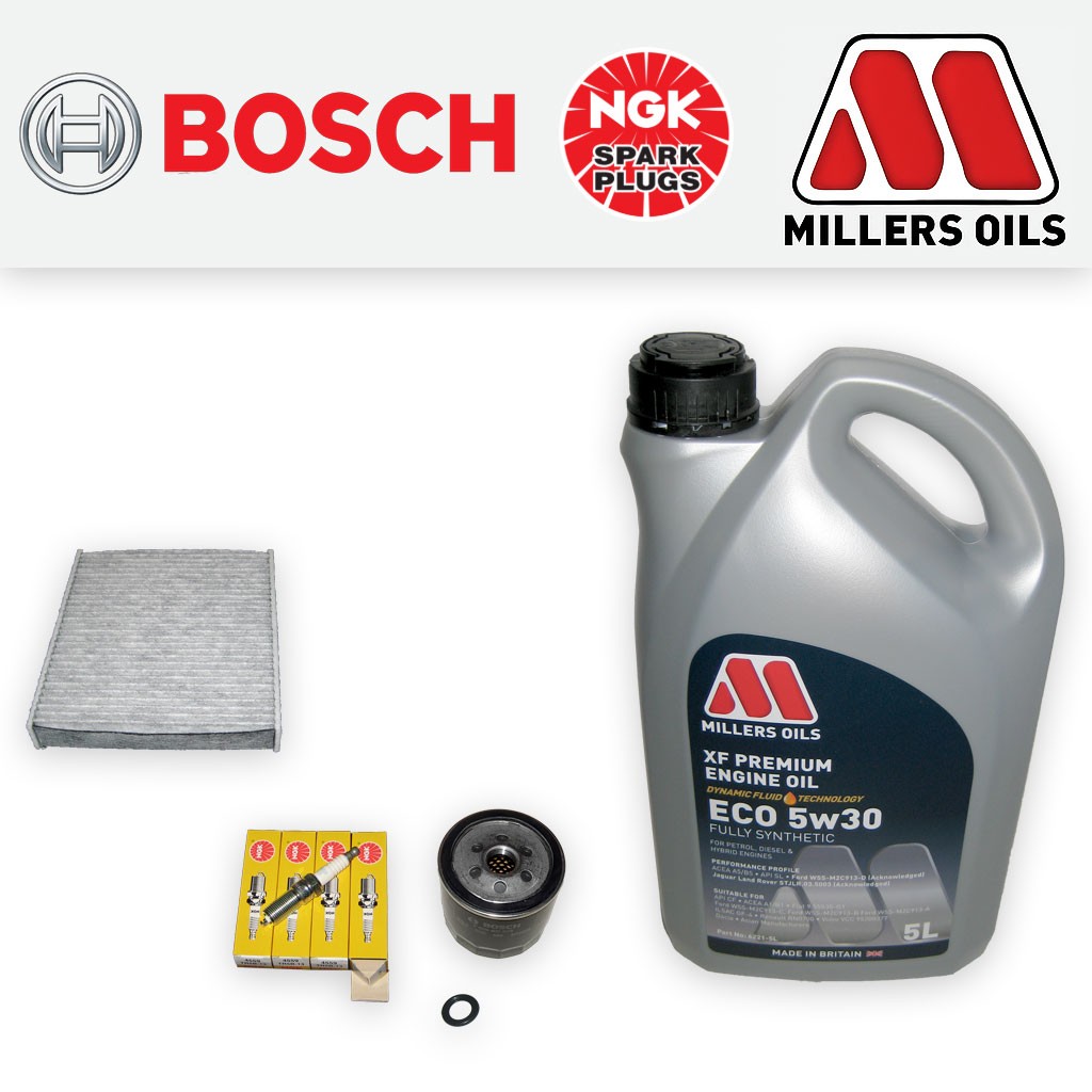 SERVICE KIT for VOLVO C30 1.6 OIL CABIN FILTERS PLUGS +ECO OIL (2006-2012)