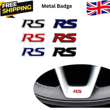 1x Metal RS Emblem Badge Sticker 3D For Ford Camaro Chevrolet GM series Free