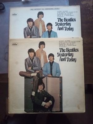 THE BEATLES YESTERDAY AND TODAY T-2553 & ST-2553 WITH YELLOW SLVS SEEMS REPAIR C