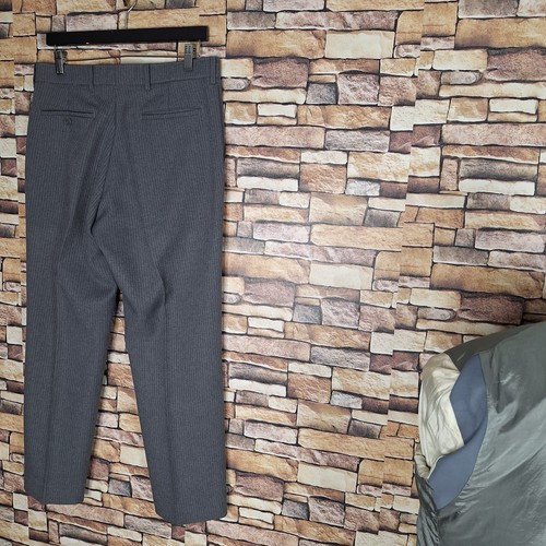 Vintage Levi's Action Suit Mens 40R 32X29 Gray Pinstripe Single Vented - Picture 12 of 12