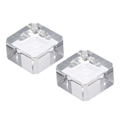 Kristall LED Bildschirme Basis Halter Träger 23x23x13mm für Glas 2er Pack